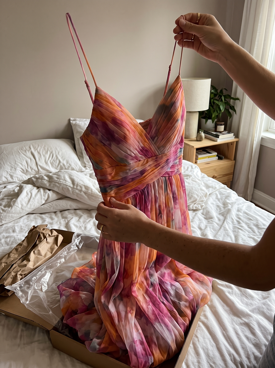Unboxing Vestido Maxi Floral Elegancia
