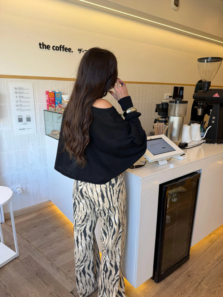 Zaida™ | Pantalones de pierna ancha con estampado de cebra
