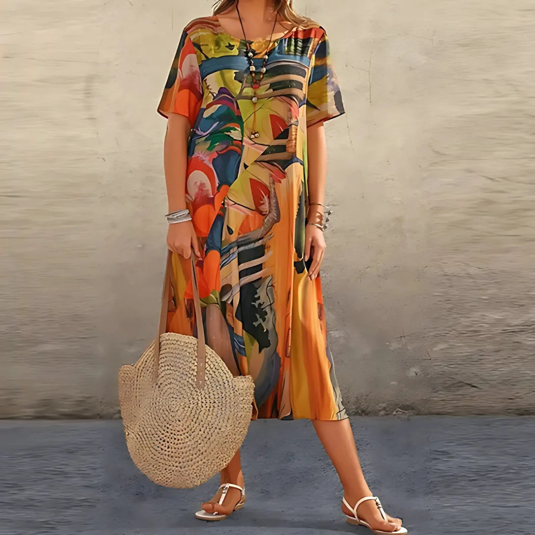 Orla – Vestido Floral Cómodo