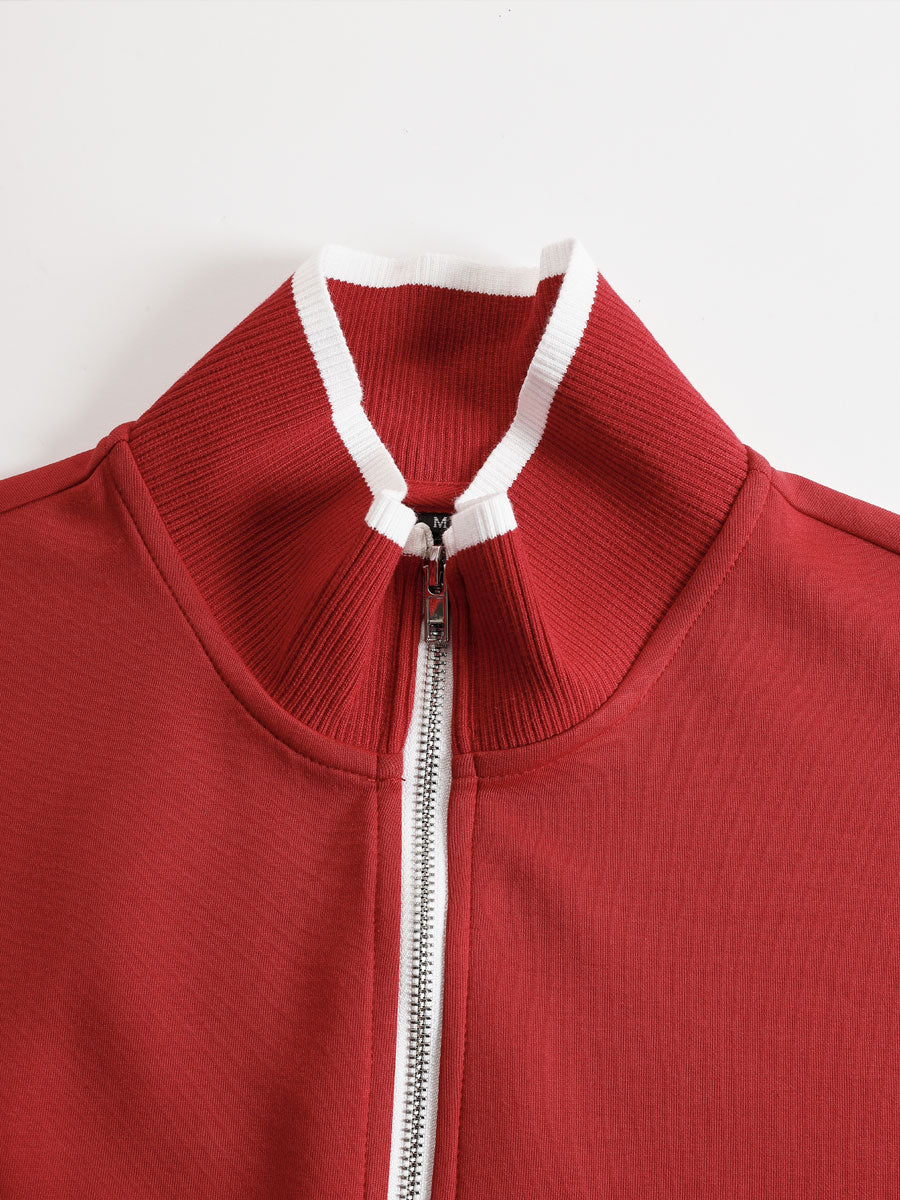 Priscilla™ | Conjunto Deportivo Elegante: Sudadera Media Cremallera y Pantalón Ancho