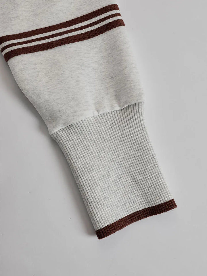 Priscilla™ | Conjunto Deportivo Elegante: Sudadera Media Cremallera y Pantalón Ancho