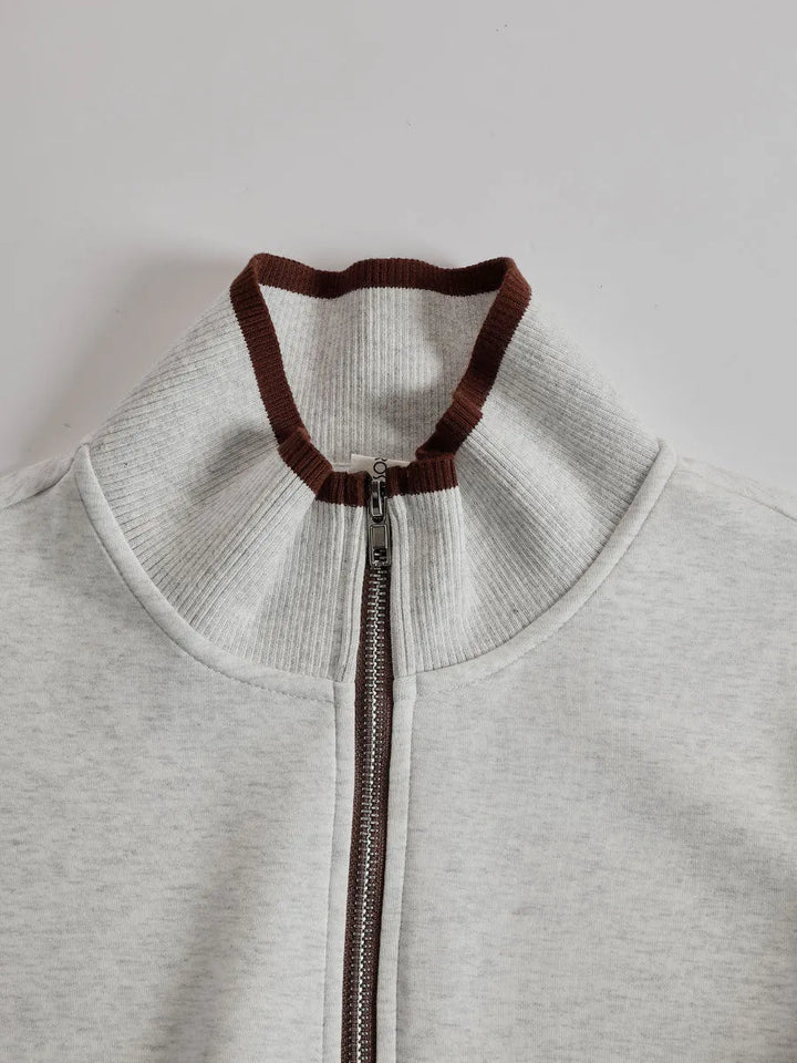 Priscilla™ | Conjunto Deportivo Elegante: Sudadera Media Cremallera y Pantalón Ancho