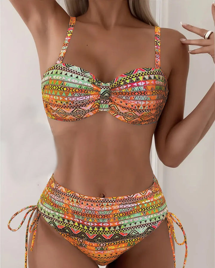 Valentina | Set de Bikini Estampado Étnico