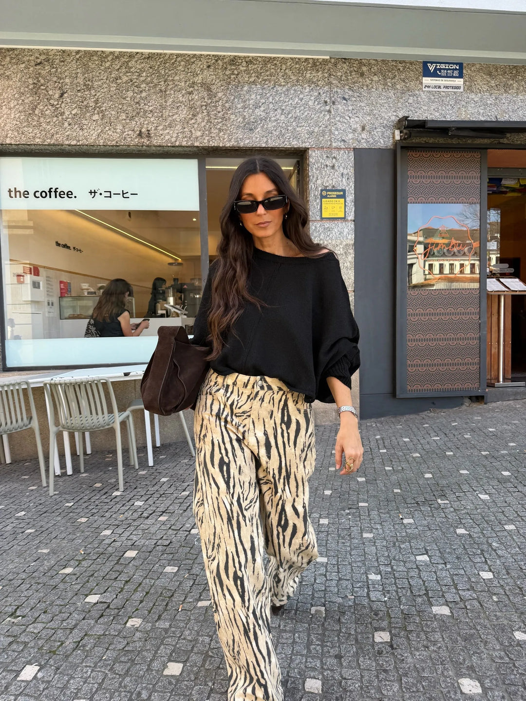 Zaida™ | Pantalones de pierna ancha con estampado de cebra