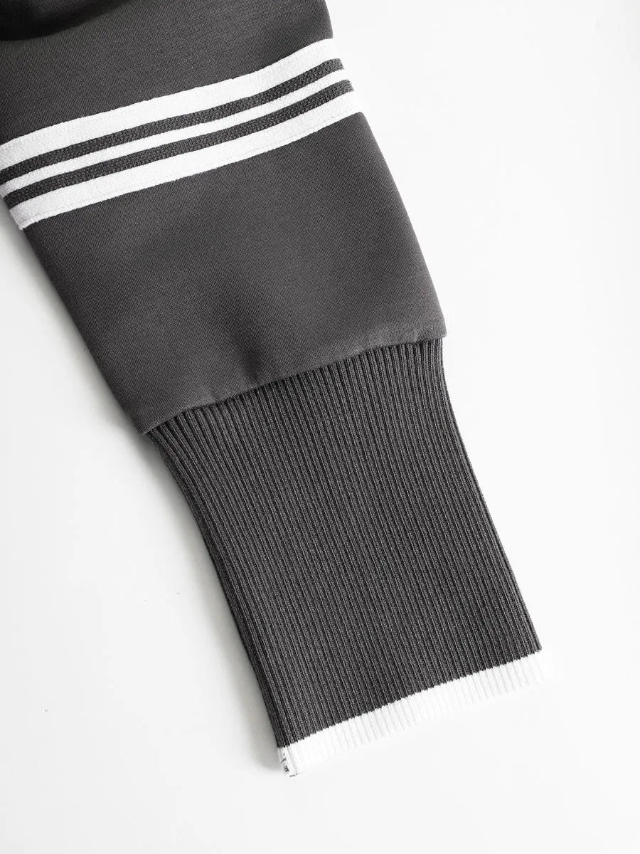 Priscilla™ | Conjunto Deportivo Elegante: Sudadera Media Cremallera y Pantalón Ancho