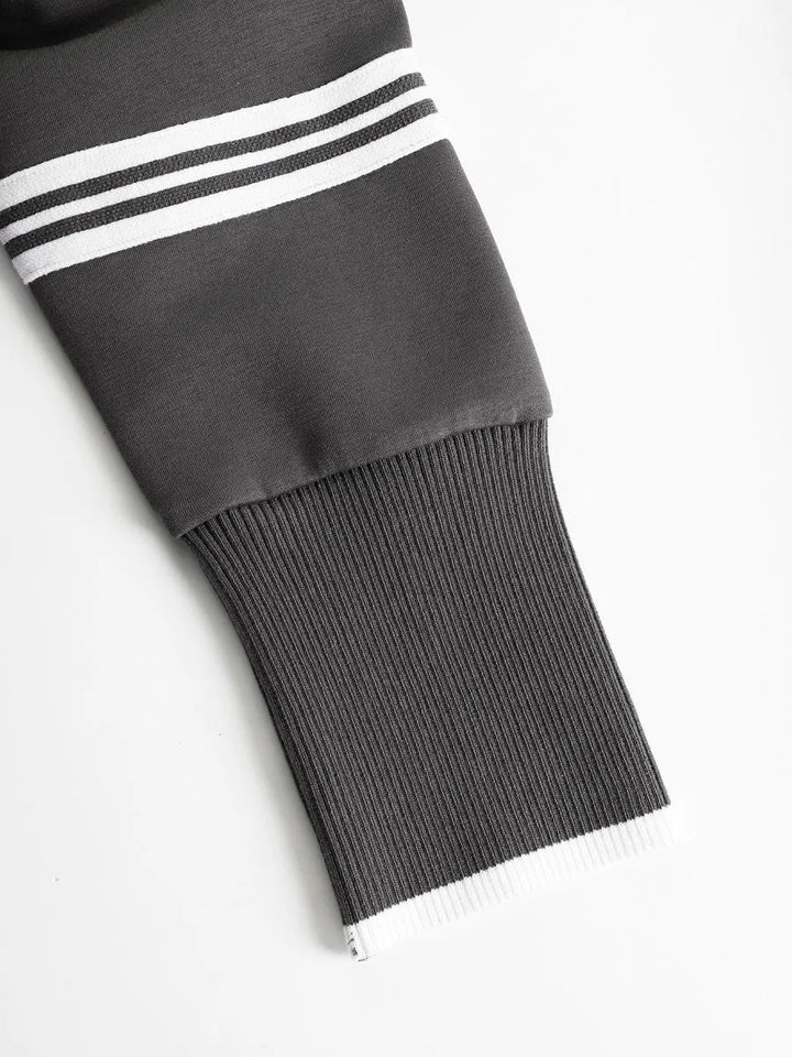 Priscilla™ | Conjunto Deportivo Elegante: Sudadera Media Cremallera y Pantalón Ancho