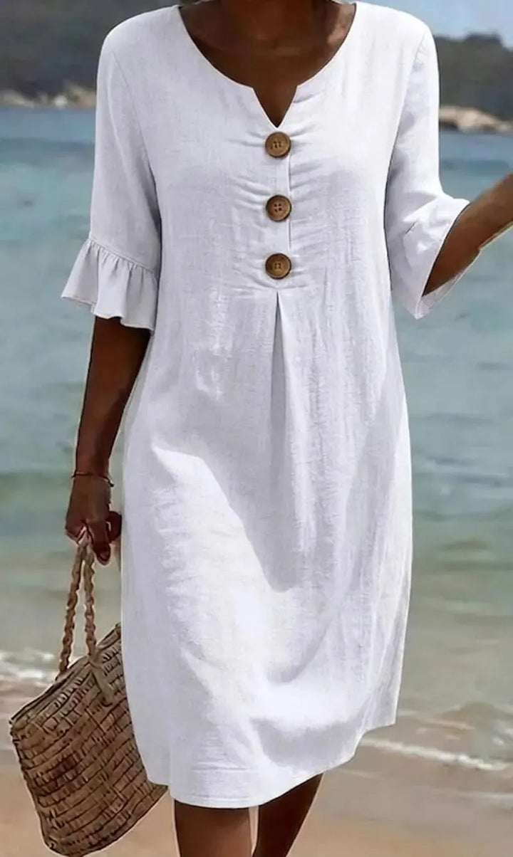 Llafranc | Vestido Floral Blanco