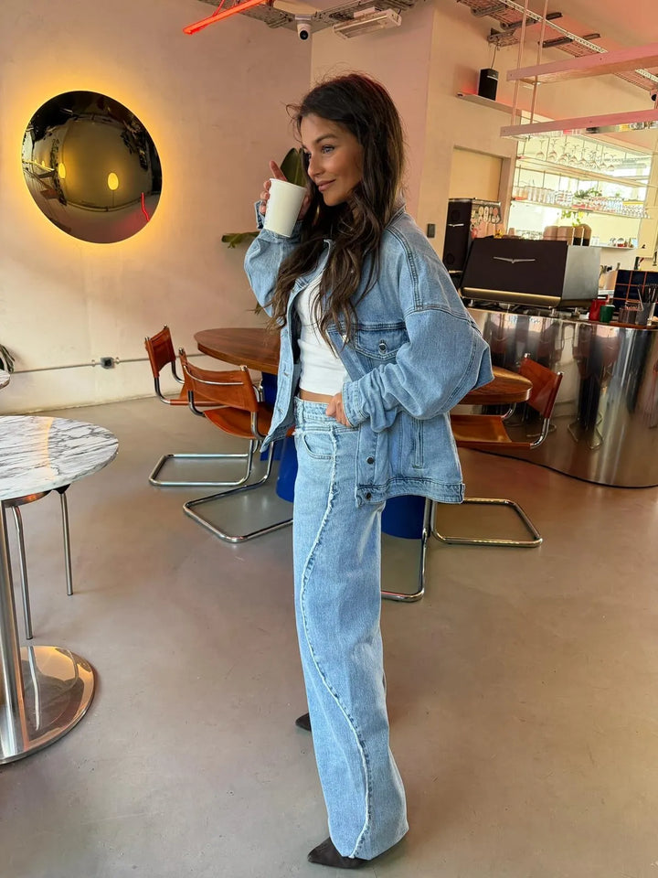 Angelina™ | Jeans de pierna ancha estilo Los Ángeles