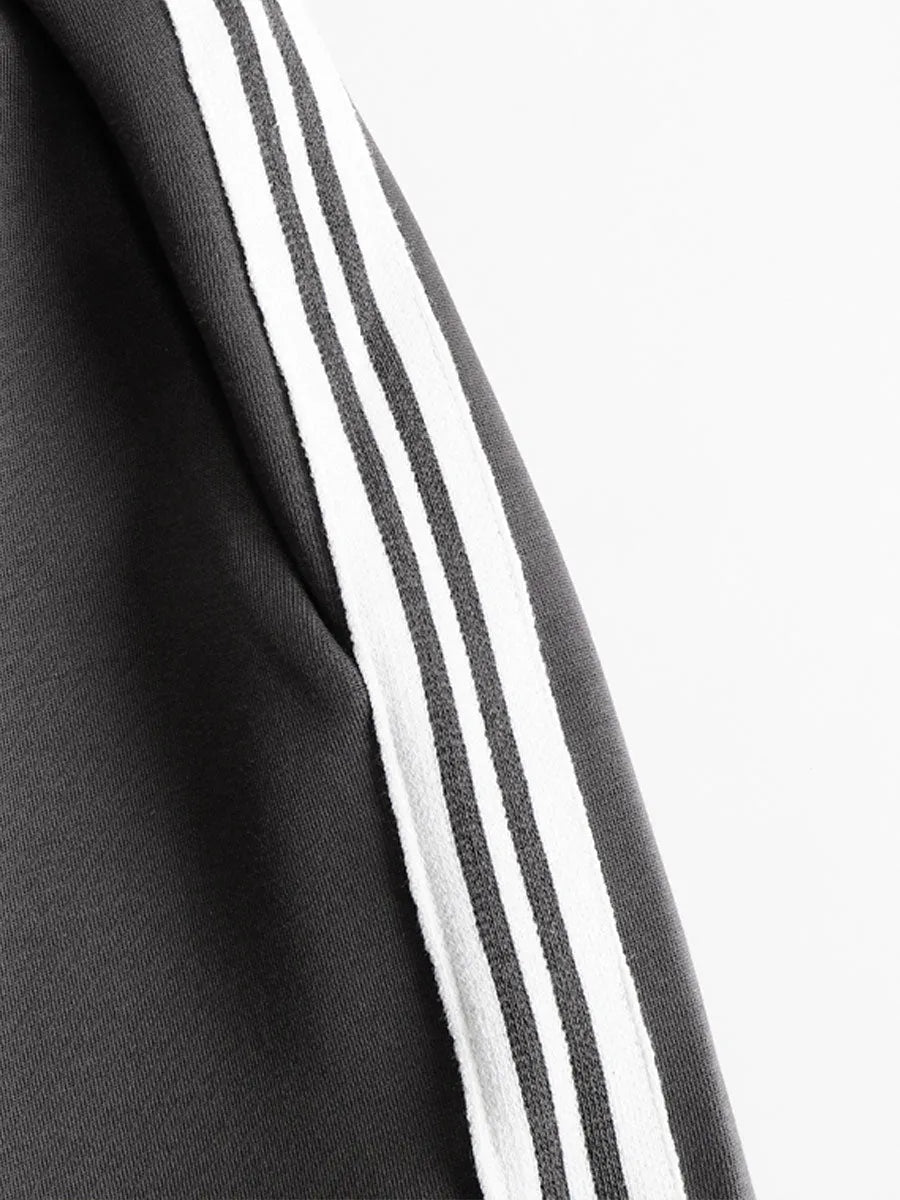 Priscilla™ | Conjunto Deportivo Elegante: Sudadera Media Cremallera y Pantalón Ancho