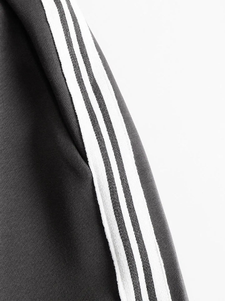 Priscilla™ | Conjunto Deportivo Elegante: Sudadera Media Cremallera y Pantalón Ancho