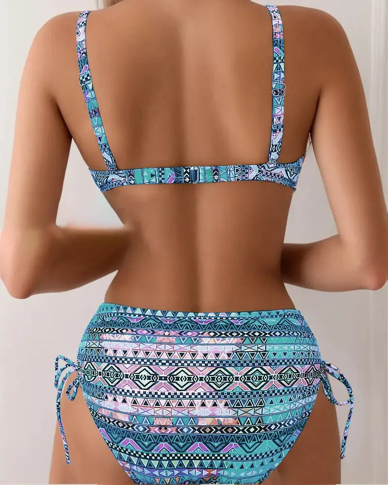Valentina | Set de Bikini Estampado Étnico