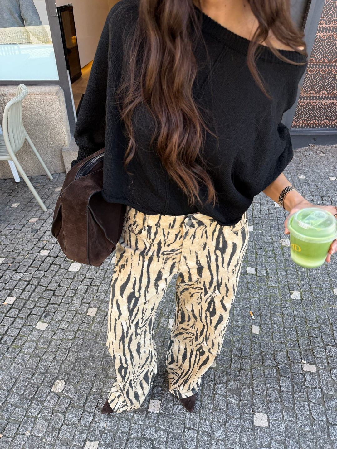Zaida™ | Pantalones de pierna ancha con estampado de cebra