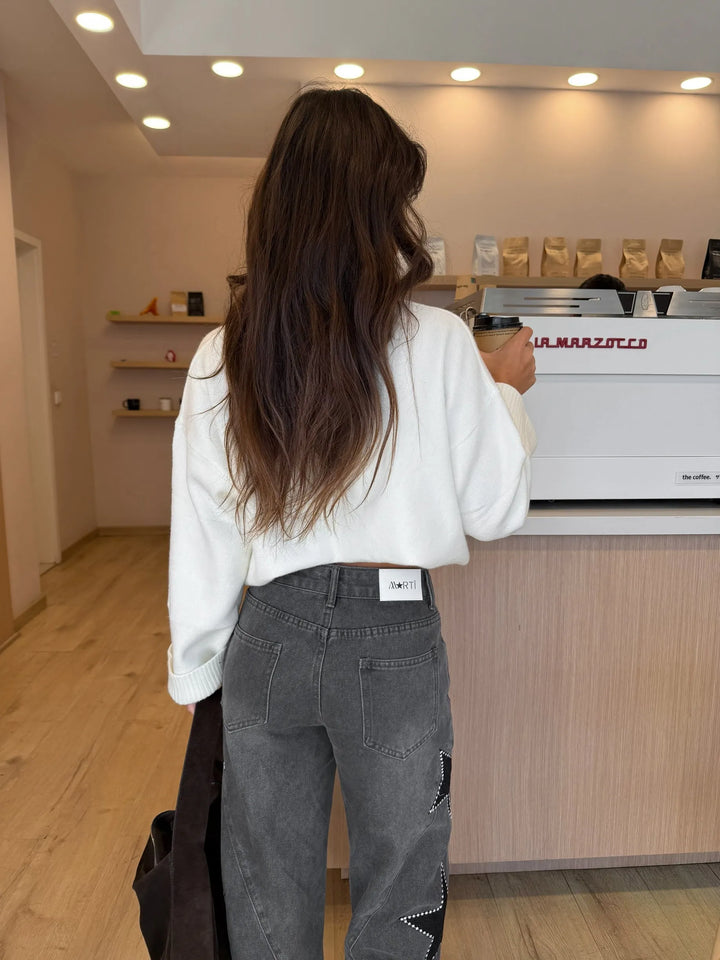 Nayara™ | Vaqueros de denim Star en gris