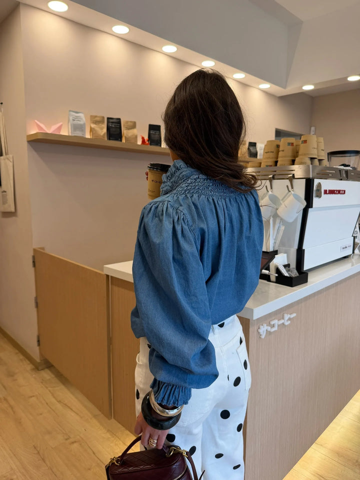 Ariadna™ | Pantalones de pierna ancha con lunares