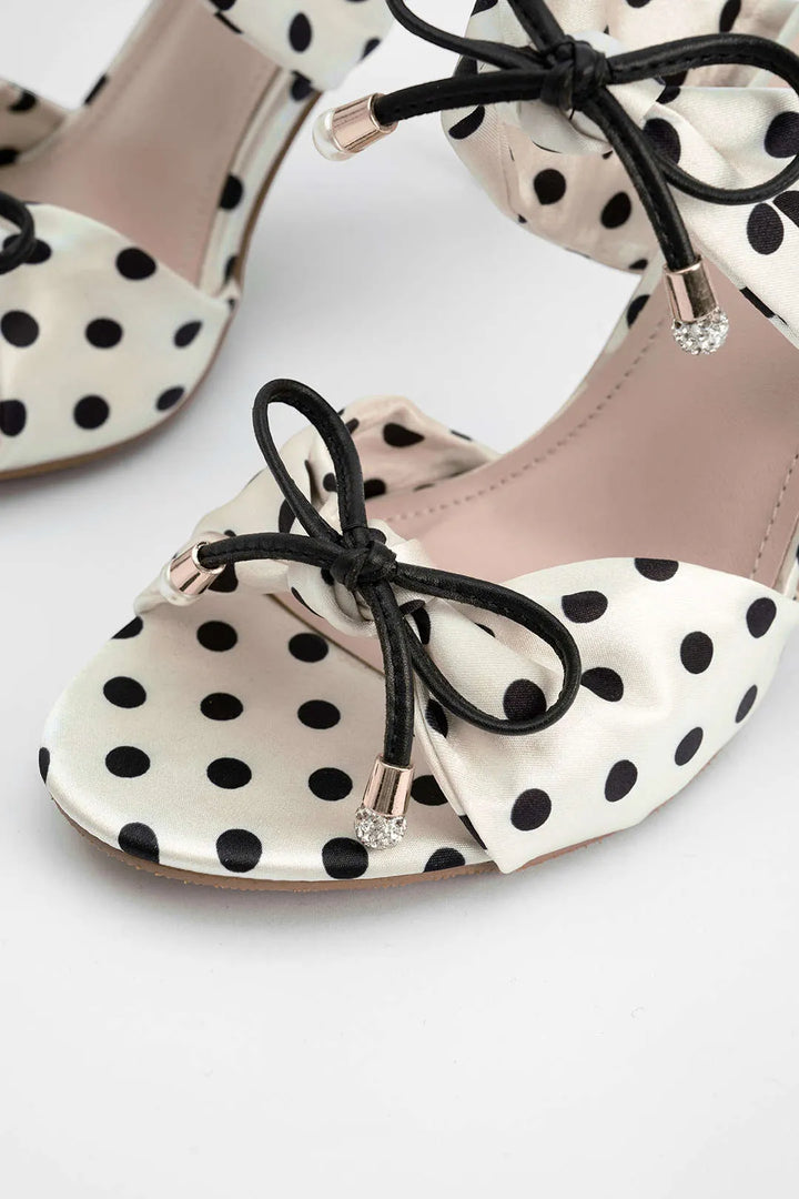 Polka™ | Tacones con Lazo de Lunares