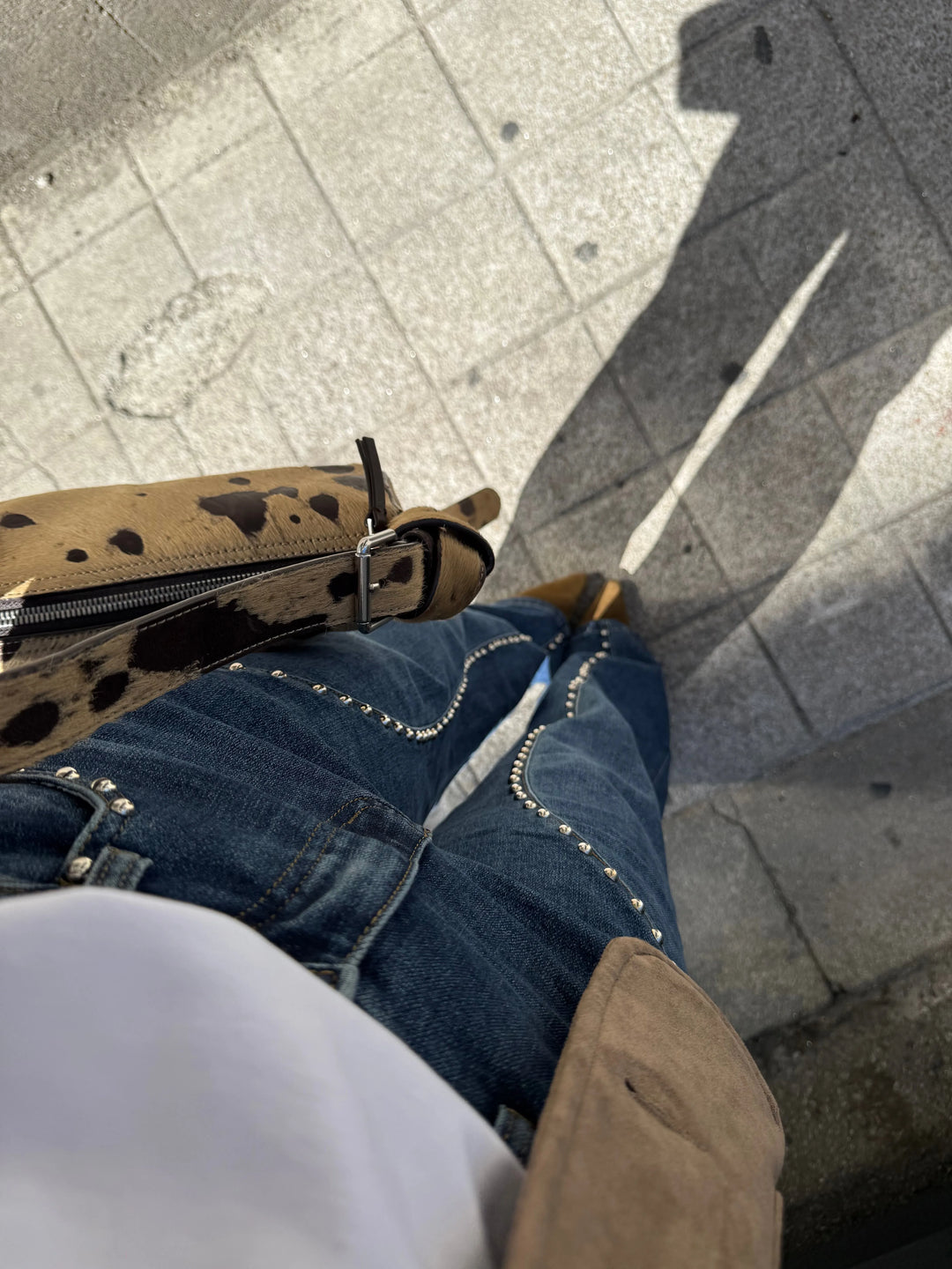 Selene™ | Vaqueros de denim de pierna ancha con tachuelas