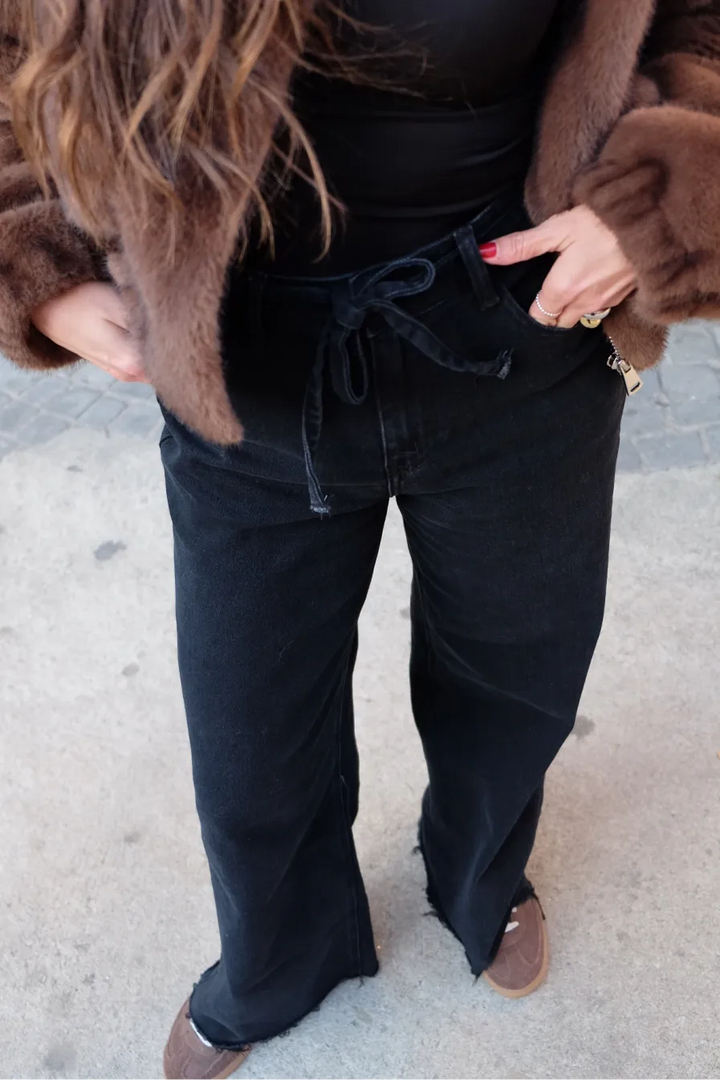 Petra™ | Jeans rectos gris extra oscuro