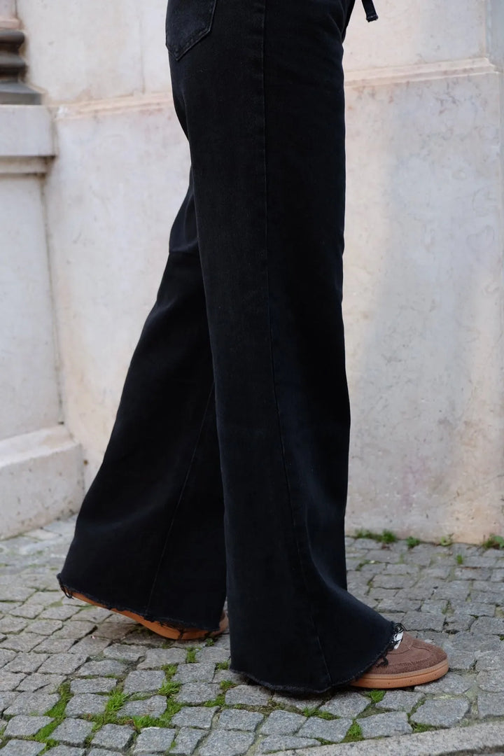 Petra™ | Jeans rectos gris extra oscuro