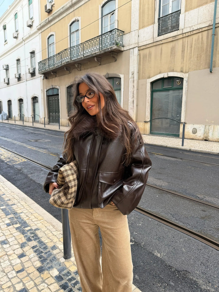 Nadia™ | Pantalones de pana en beige