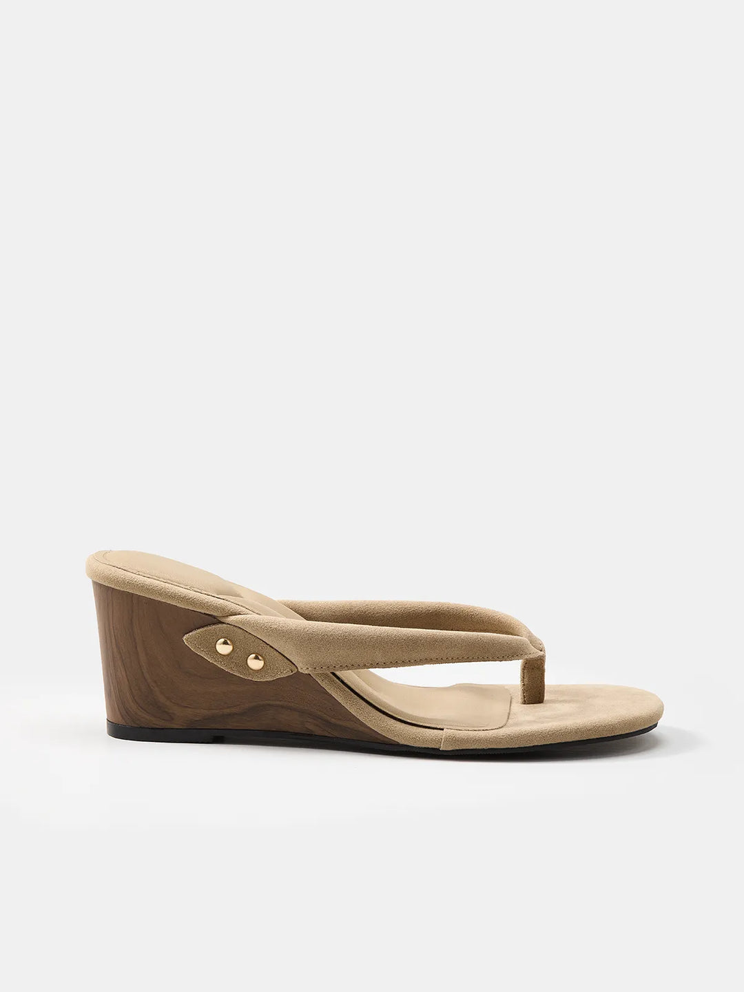Apricot™ | Sandalias con Cuña Beige