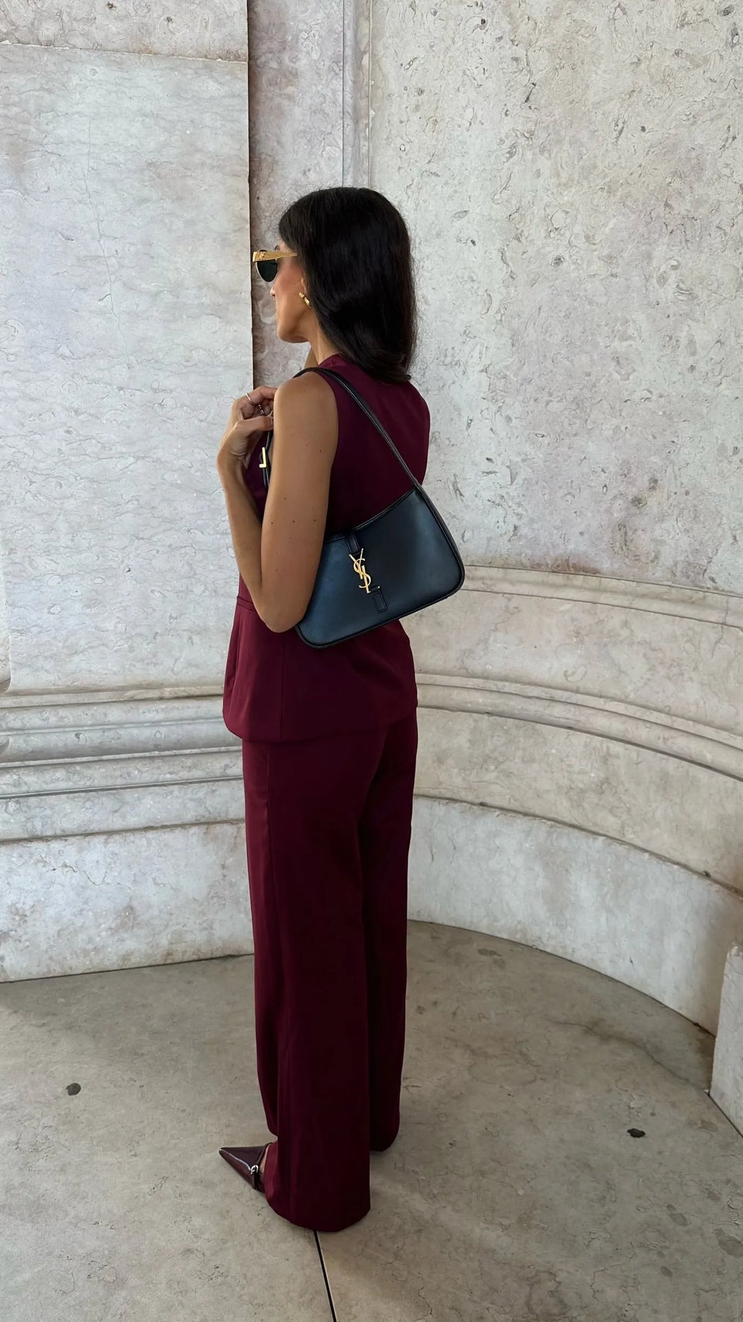 Eva™ | Pantalones en burdeos