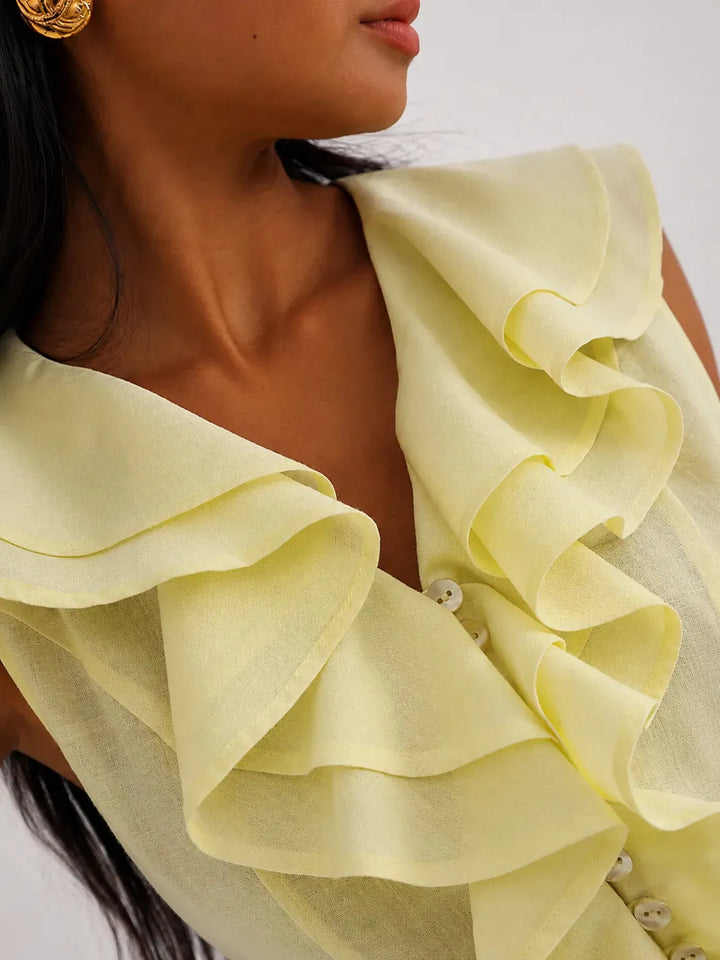 Liora™ | Conjunto Top y Falda con Volante