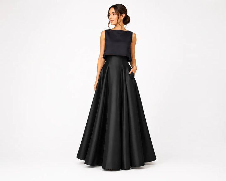 Delfina™ | Falda Satinada Alto Prado