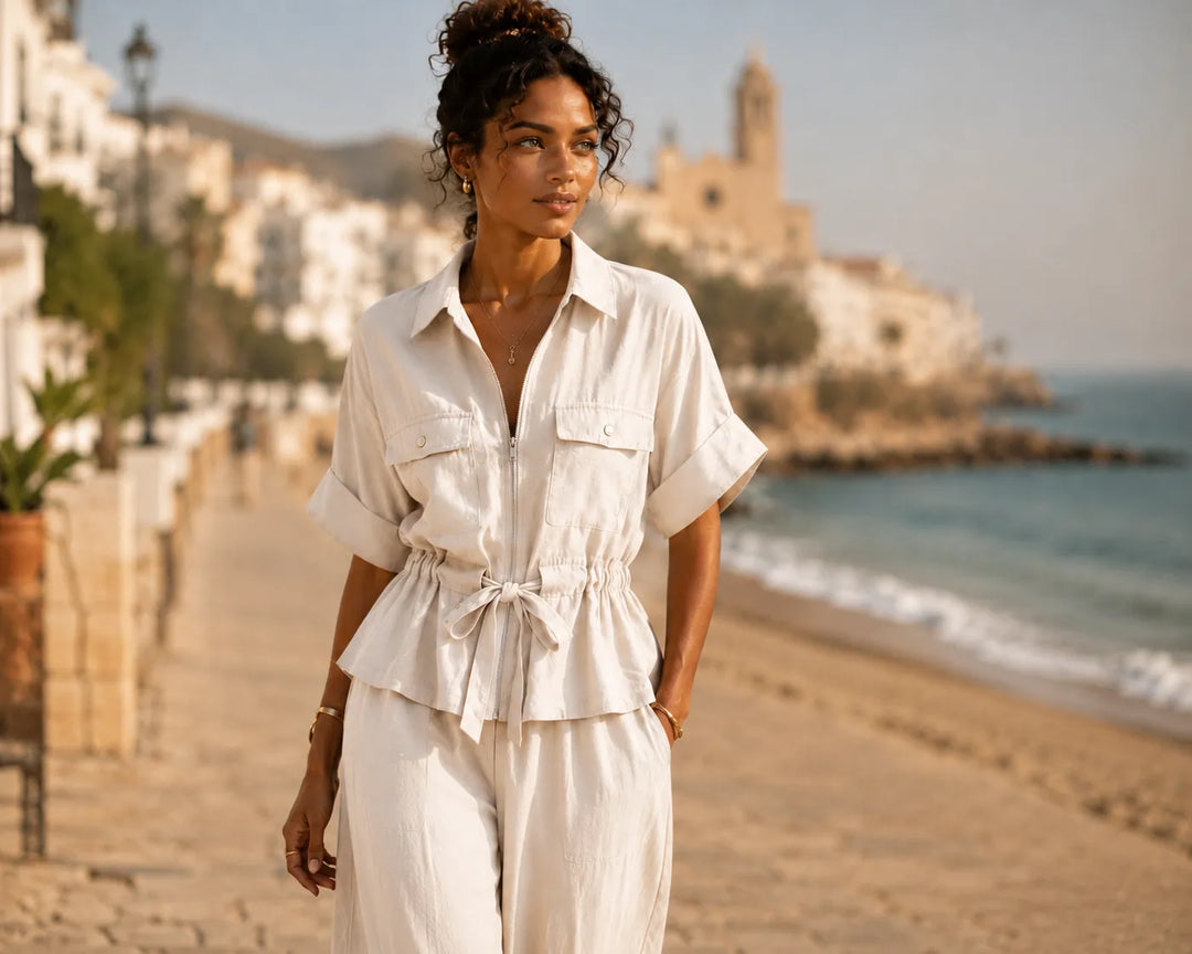 Capri™ | Conjunto de camisa y pantalón