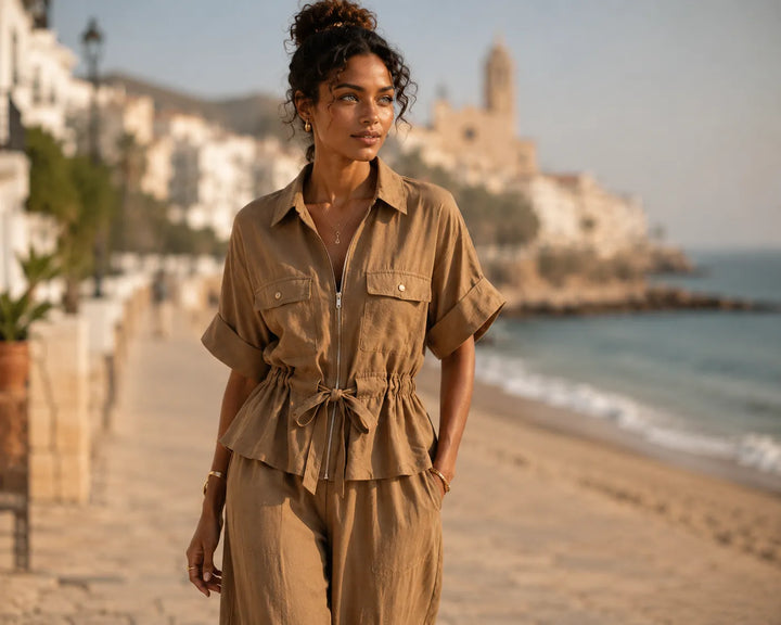 Capri™ | Conjunto de camisa y pantalón