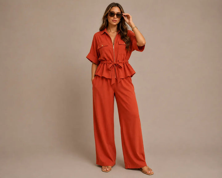 Capri™ | Conjunto de camisa y pantalón