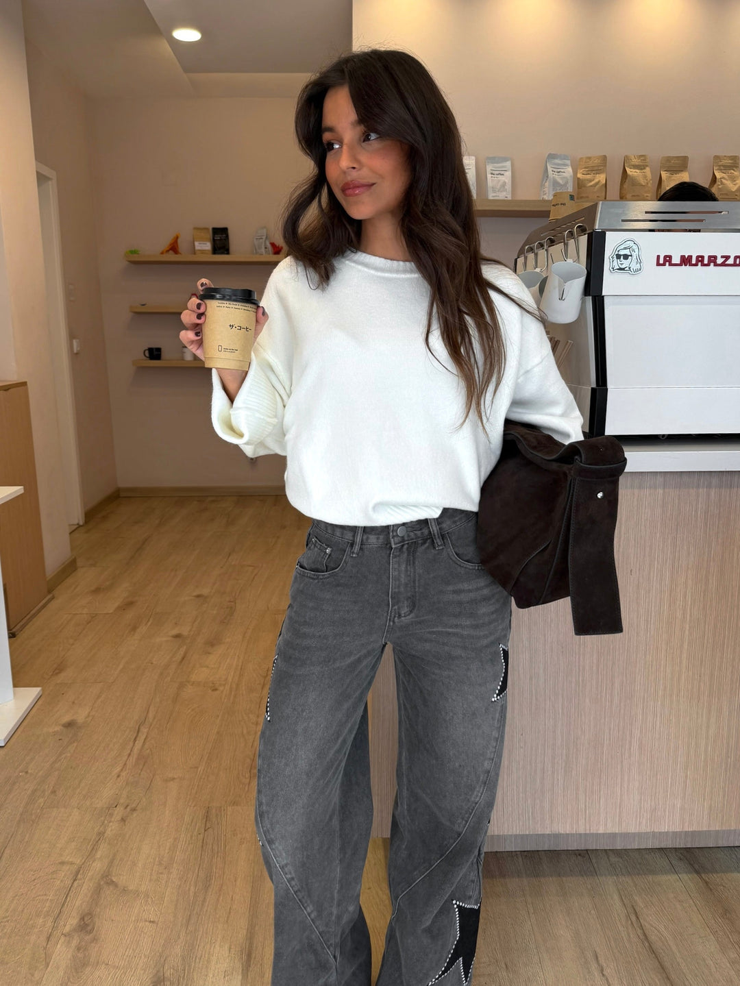 Nayara™ | Vaqueros de denim Star en gris