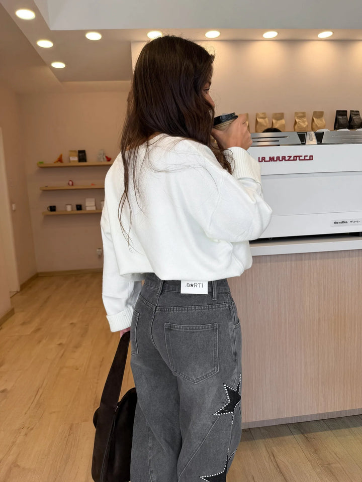 Nayara™ | Vaqueros de denim Star en gris