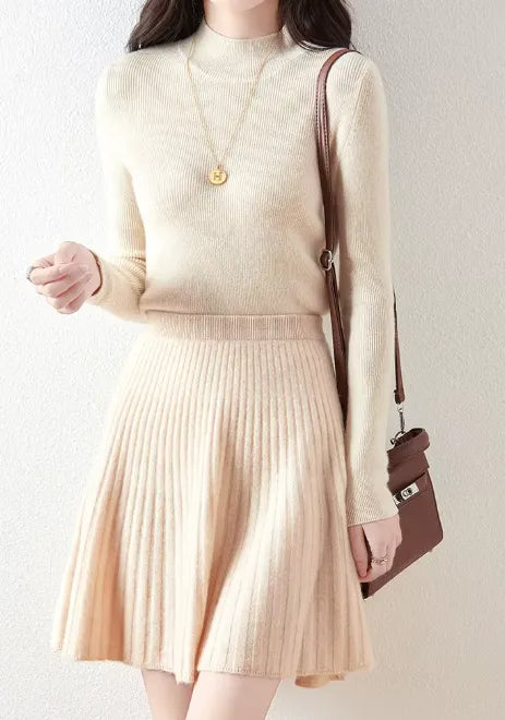 Corina™ | Falda Mini de Punto Merino