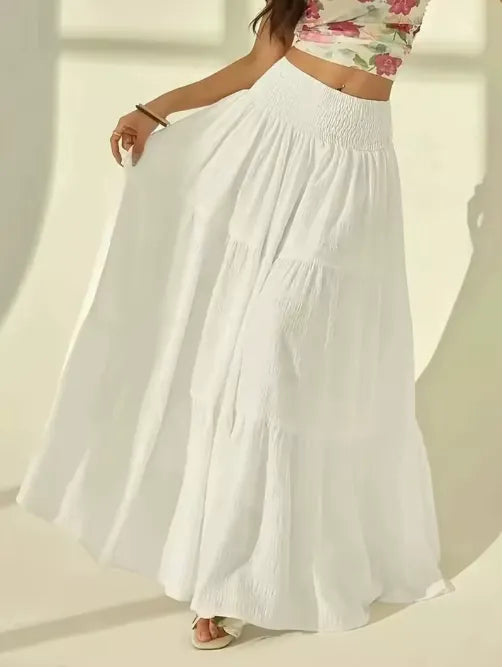 Bianca™ | Falda Maxi Boho de Capas
