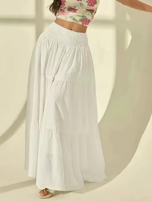 Bianca™ | Falda Maxi Boho de Capas