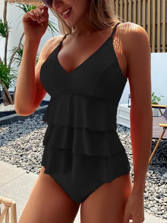 Tankini Ondina Modellante – Costume da Bagno con Balze