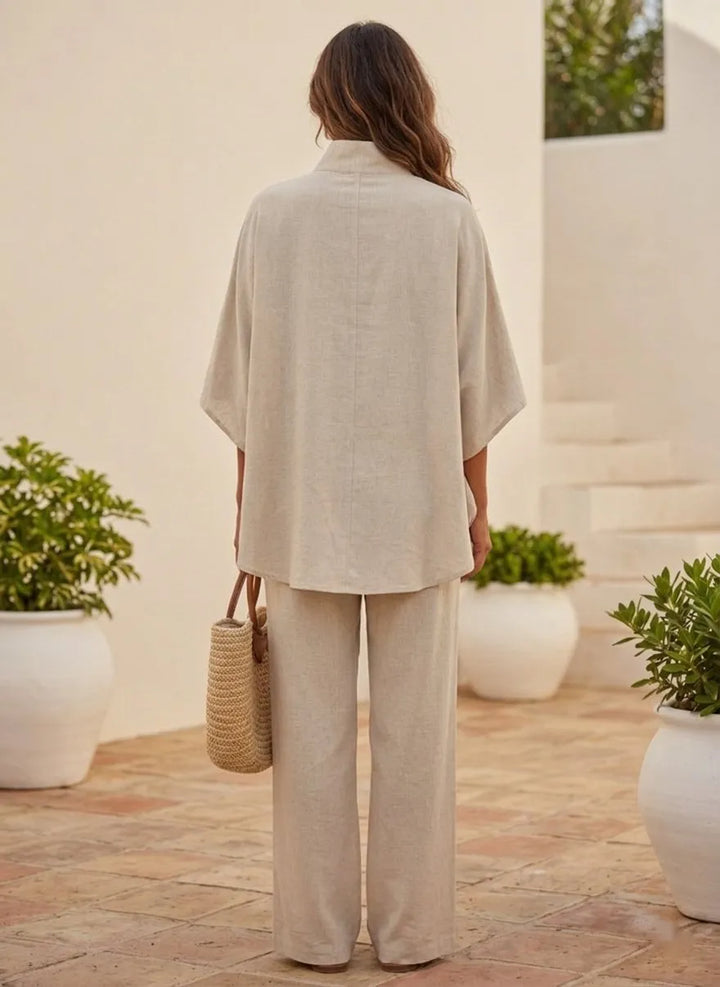 Maribel™ | Conjunto con Mangas Murciélago y Pantalón Ancho