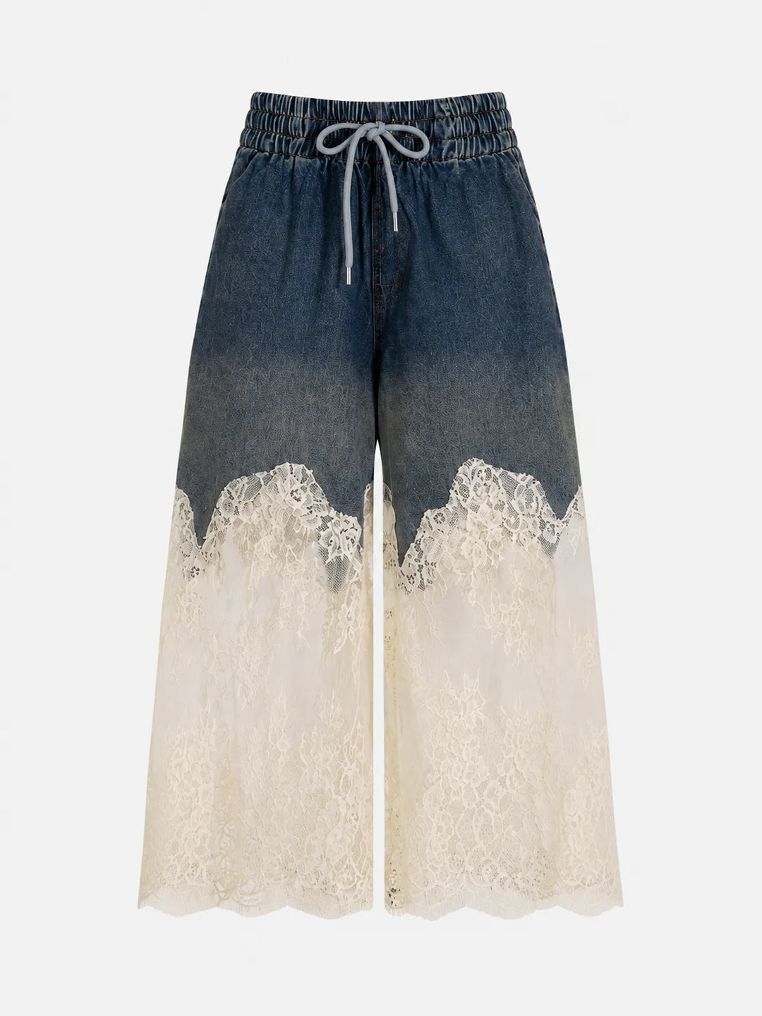 Fabiola™ | Conjunto Elegancia Denim con Encaje
