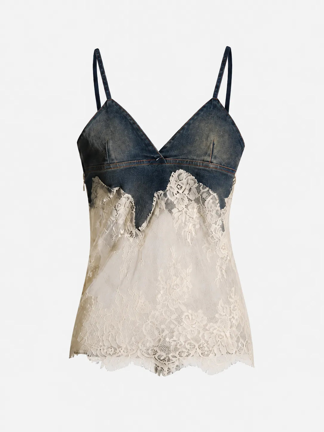 Fabiola™ | Conjunto Elegancia Denim con Encaje