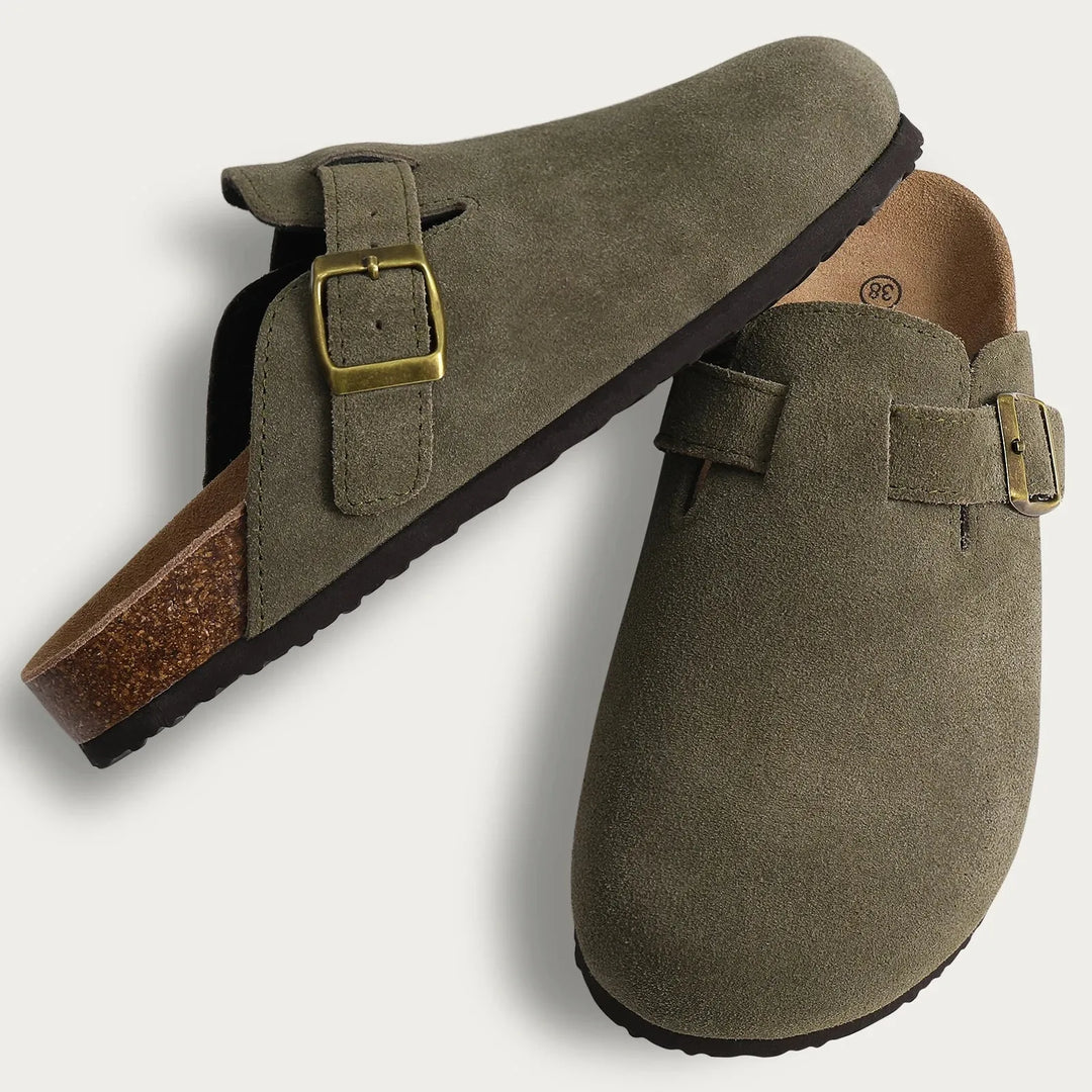 Elsie™ | Zuecos de Ante Multicolor