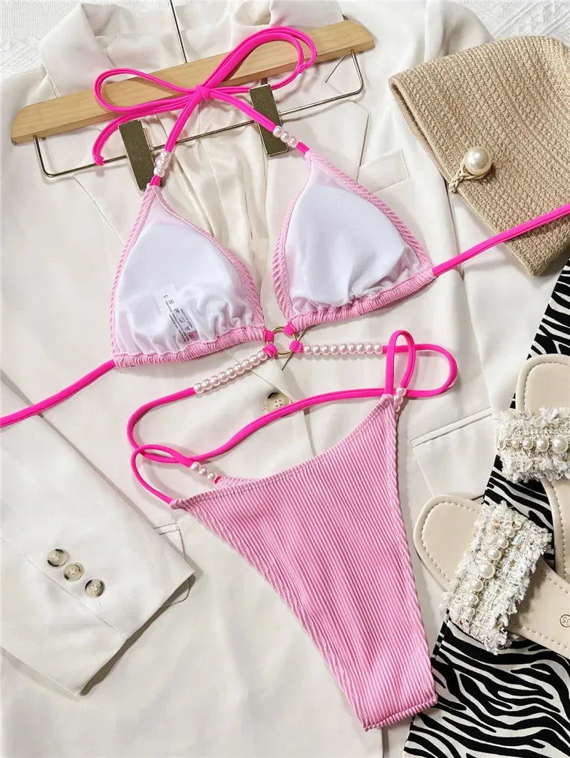 Valenza™ | Bikini triangular rosa