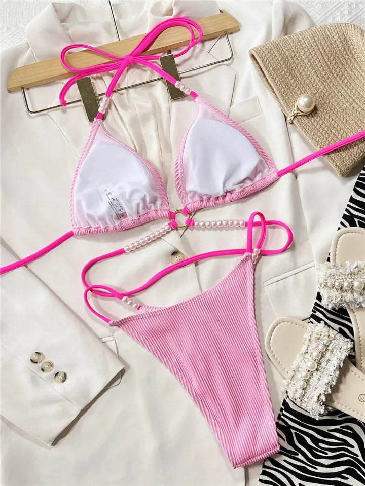 Valenza™ | Bikini triangular rosa