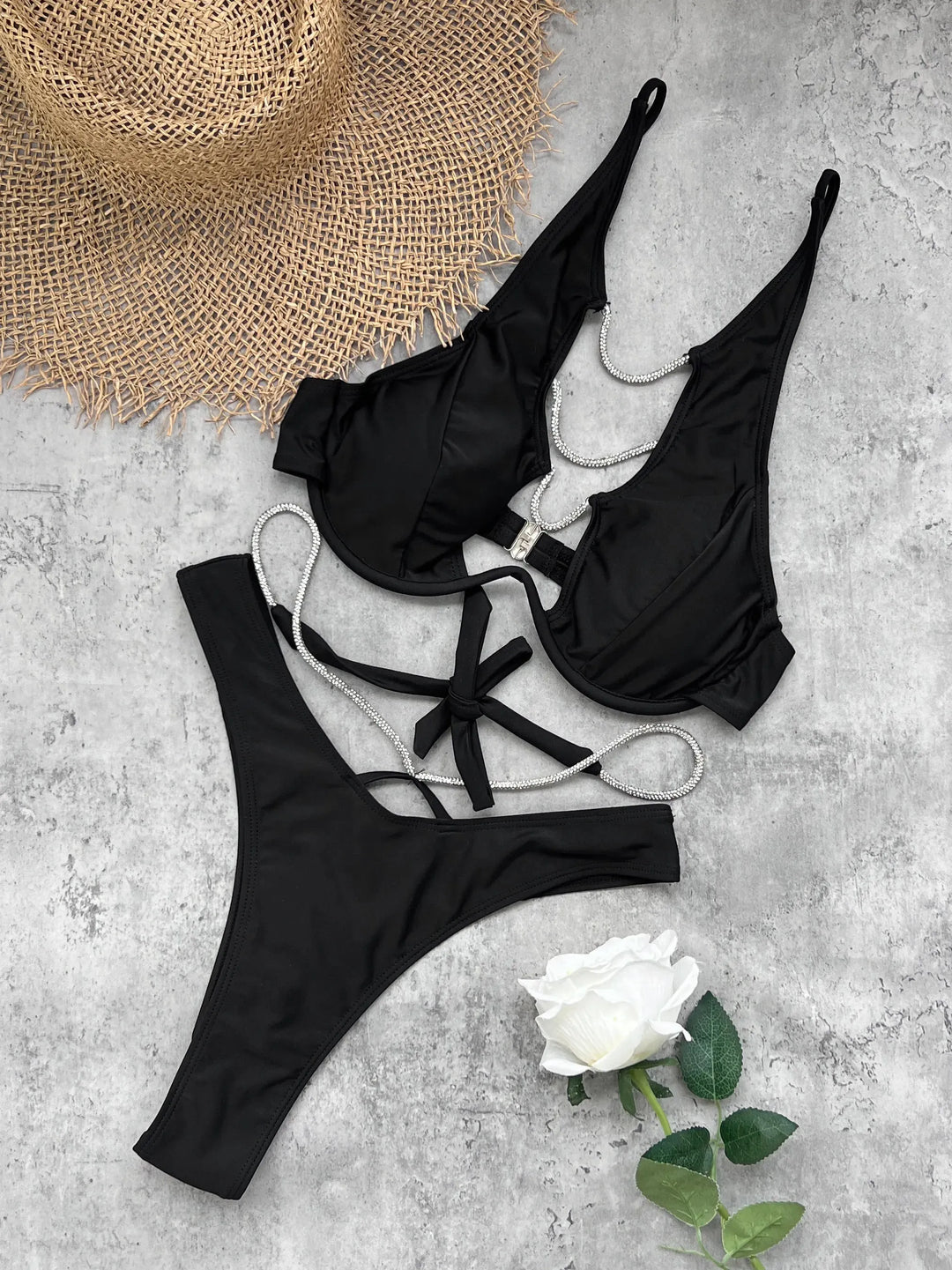 Noiré™ | Bikini negro de lujo