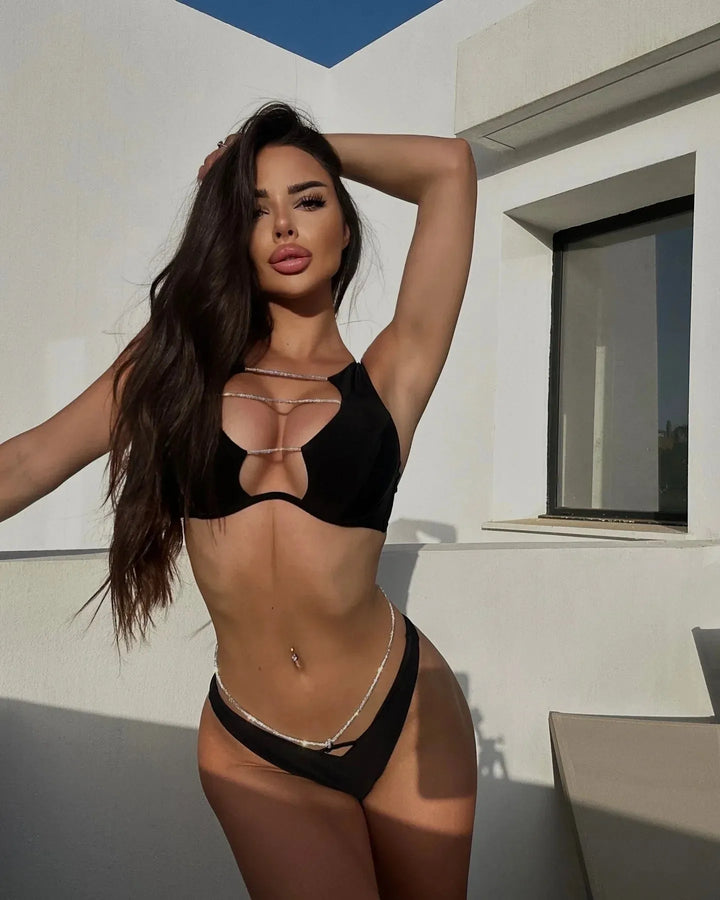 Noiré™ | Bikini negro de lujo