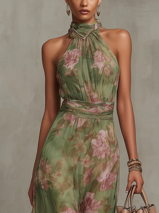 Vestido Largo Floral Serena