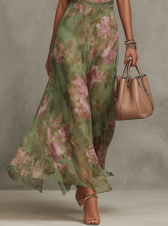Vestido Largo Floral Serena