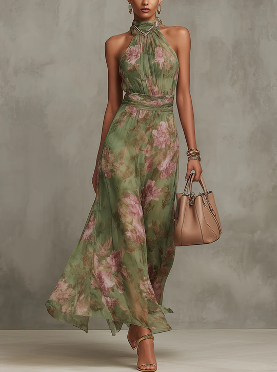 Vestido Largo Floral Serena