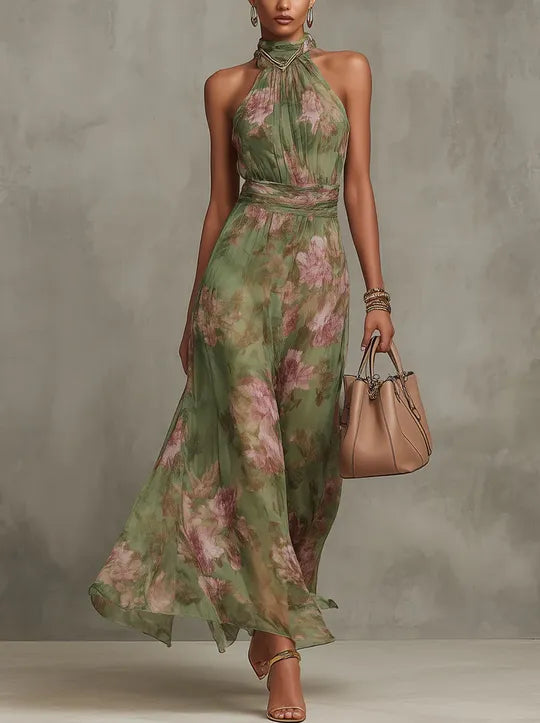Vestido Largo Floral Serena
