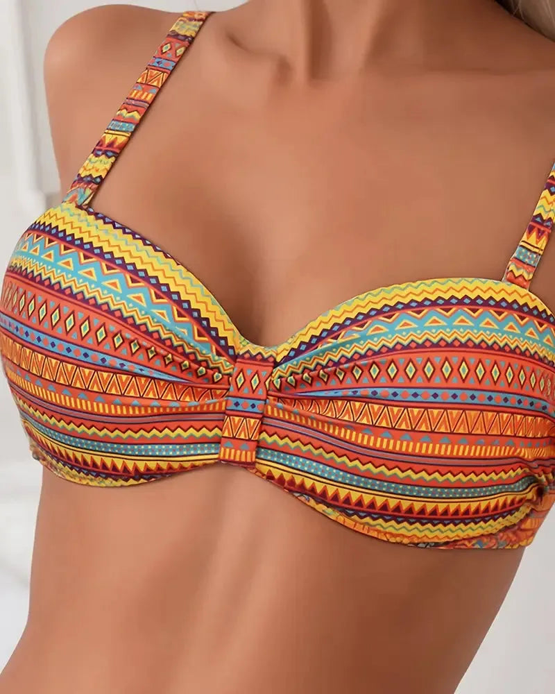 Giulia | Bikini de Dos Piezas de Rayas