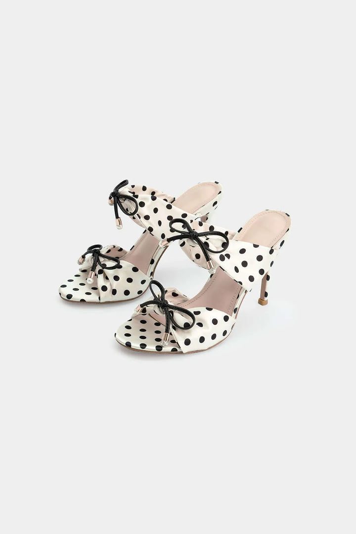 Polka™ | Tacones con Lazo de Lunares